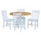 International Concepts 42 in. Dual Drop Leaf Table with 4 Slat Back Dining Chairs - 5 Piece Dining Set K02-42DP-C08-61-4 - alternate 1